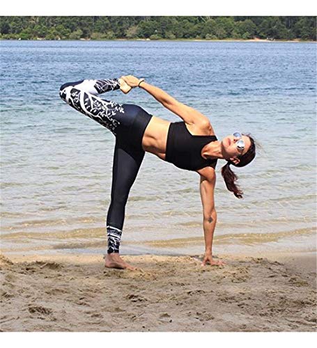 JFAN Pantalones de Yoga Mujer Patrón de árbol Leggings Mujer Pilates Pantalones de Chándal de Jogging Holgados Pantalones Deportivos Push Up Leggings Athletic Fitness