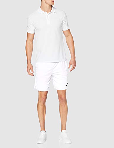 Joma Drive Bermuda Deporte, Hombre, Blanco, S