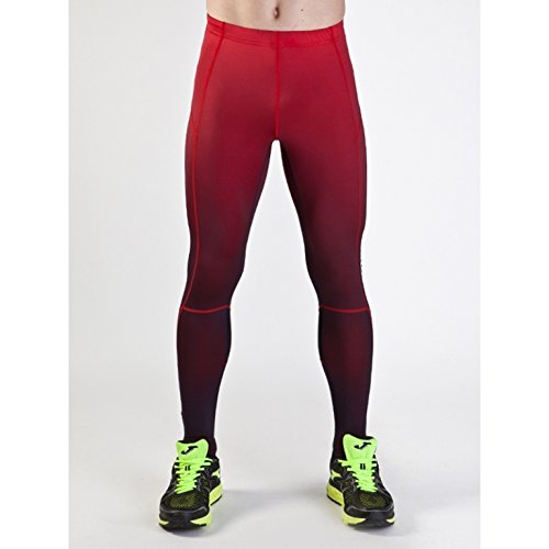 Joma Elite Pantalones Largos, Hombre, Rojo-Negro-106, 4XS-3XS