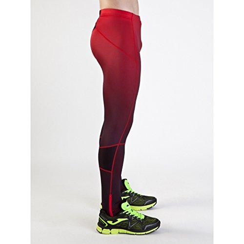 Joma Elite Pantalones Largos, Hombre, Rojo-Negro-106, 4XS-3XS