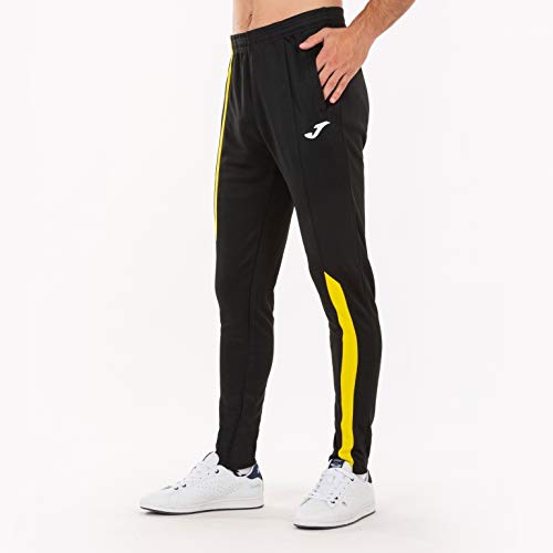 Joma Supernova Pantalón Deportivo, Negro-Amarillo, L para Hombre