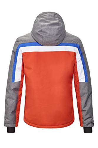 Killtec Tirano MN Ski Jckt B - Cazadora de esquí con capucha desmontable y paranieves para hombre, Unzutreffend, otoño/invierno, Tirano MN JCKT B - Esquís, Hombre, color naranja, tamaño xx-large