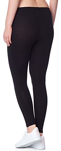 Ladeheid Leggins Pantalones Largos Ropa Deportiva Mujer LAMA02 (Negro13, L/XL)