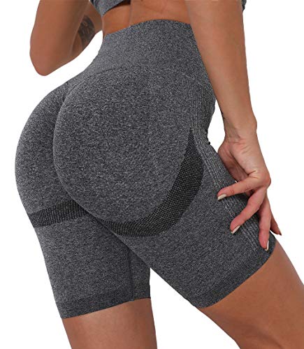 Lalamelon Pantalones Cortos Leggings Mujer Mallas Cortas Deportivos Push Up de Cintura Alta Yoga Leggins Shorts de Verano Fitness Running Elásticos Cómodo y Transpirable