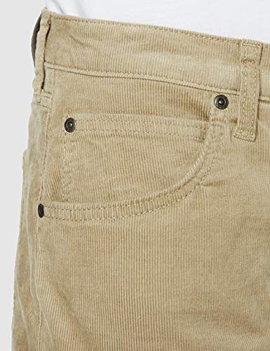 Lee Luke Corduroy Pana, Beige, 34/34 para Hombre