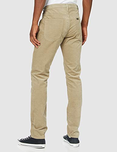 Lee Luke Corduroy Pana, Beige, 34/34 para Hombre