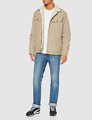 Lee Sherpa Jacket Chaqueta Vaquera, Beige_Tal, L para Hombre