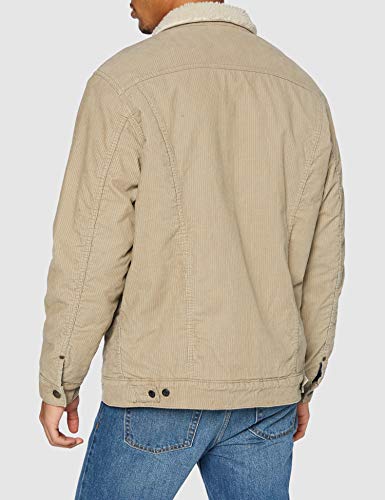 Lee Sherpa Jacket Chaqueta Vaquera, Beige_Tal, L para Hombre