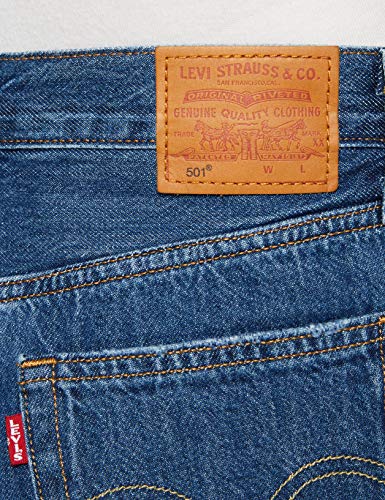 Levi's 501 Short Long Pantalones Cortos, Sansome Drifter, W25 (Size: 25) para Mujer