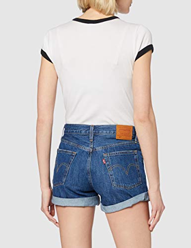 Levi's 501 Short Long Pantalones Cortos, Sansome Drifter, W25 (Size: 25) para Mujer