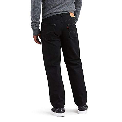 Levi's Big & Tall 550 - Pantalones grandes y altos para hombre, ajuste relajado, color negro, 54 W x 34 L