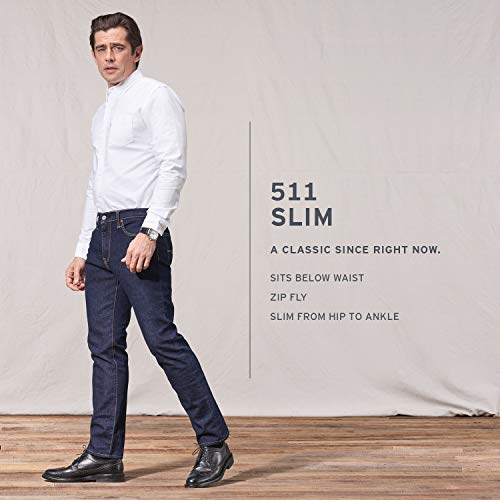 Levi's Pantalones Vaqueros Throttle para Hombre 511 Slim Fit Válvula de estrangulación – Stretch 40W x 30L