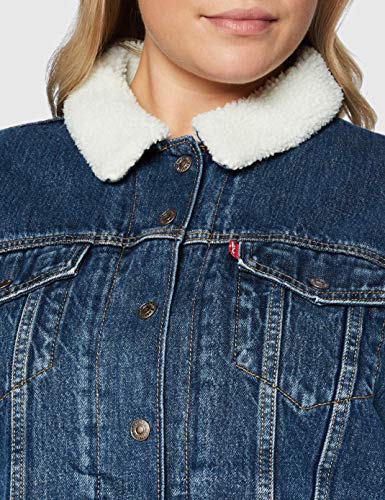 Levi's Pl Ex BF Sherpa Trucker Chaqueta, Rough and Tumble, 2 XX para Mujer