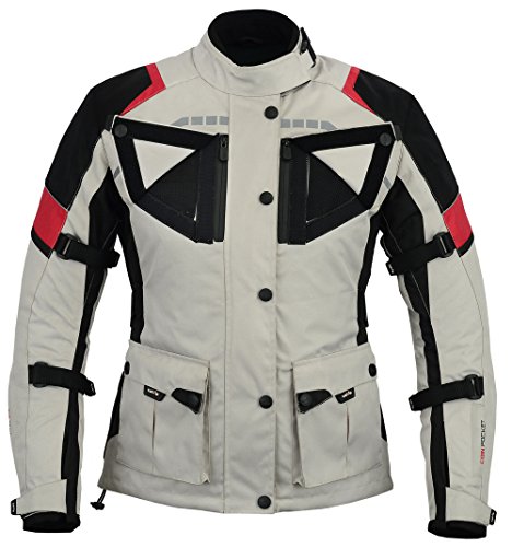 LOVO Chaqueta 3/4 para moto (Mujer) (L)