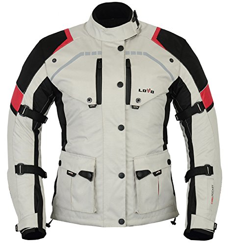 LOVO Chaqueta 3/4 para moto (Mujer) (L)