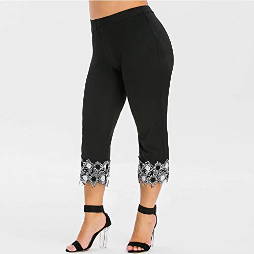 Luckycat Mujer 3/4 Leggings Piratas Tallas Grandes Verano Elastico Cómodo Transpirable Capri Mallas Pantalones Leggings Mujer Deportivas Leggins Yoga Pantalones para Training Running Yoga Fitness