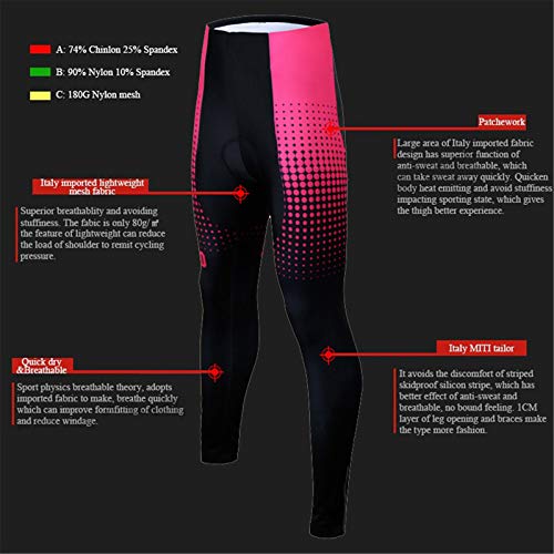 Maillot Ciclismo Mujer Manga Largo y Pantalones Ajustados 3D Acolchado Forro Térmico de Lana Anti-Viento Invierno Otoño Primavera Men's Cycling Suits BC-21,D,L