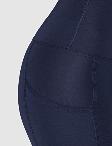 Marca Amazon - AURIQUE Shorts de Deporte Mujer, Azul (Navy), 40, Label:M