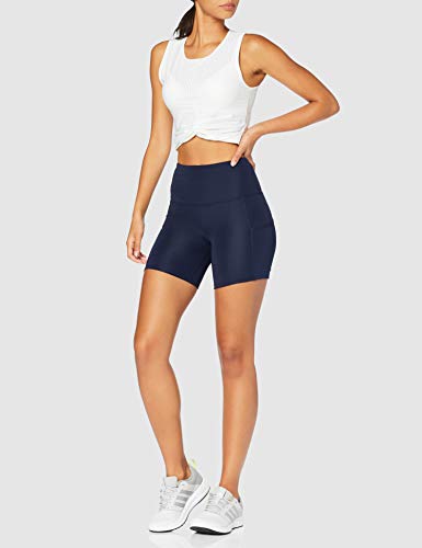 Marca Amazon - AURIQUE Shorts de Deporte Mujer, Azul (Navy), 40, Label:M