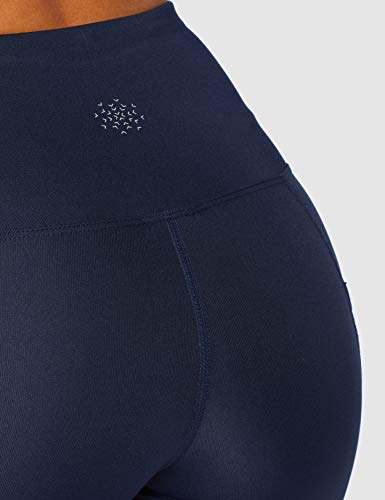 Marca Amazon - AURIQUE Shorts de Deporte Mujer, Azul (Navy), 40, Label:M