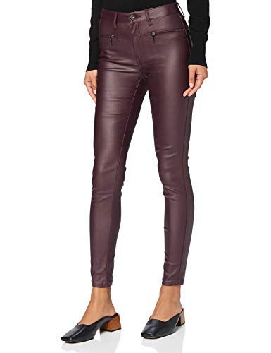 Marca Amazon - find. Pantalones Mujer, Burdeos oscuro (arándano), 36, Label: XS