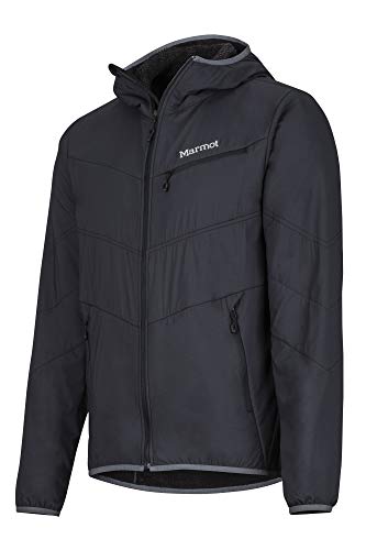 Marmot Alpha 60 Jacket Chaqueta Senderismo Forrada, Chaqueta Outdoor, Anorak; Repelente Al Agua, A Prueba De Viento, Hombre, Black, M