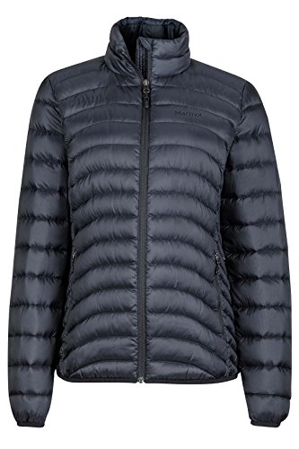 Marmot Chaqueta de plumas Aruna para mujer, Fill Power 600, Mujer, 78370, negro azabache, XS