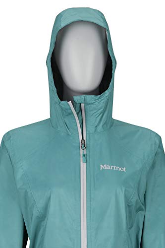 Marmot Wm's Precip Eco Plus Jacket Chubasquero Rígido, Chaqueta Impermeable, A Prueba De Viento, Impermeable, Transpirable, Mujer, Deep Jungle, M