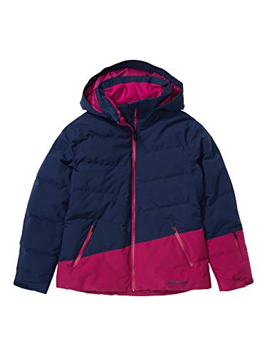 Marmot Wm's Slingshot Jacket Chaqueta de Plumas para la Nieve, 700 Pulgadas cúbicas, Ropa de esquí y Snowboard, Resistente al Viento, Resistente al Agua, Transpirable, Mujer, Arctic Navy/Wild Rose, M