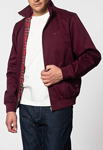 Merc Harrington, Chaqueta de Manga Larga Para Hombre, Rojo (Vino), XXX-Large