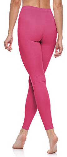 Merry Style Lote de 2 Leggins Largos Mallas Deportivas Mujer MS10-198 (Negro/Rosa, 3XL)