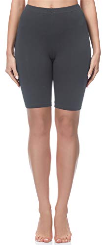 Merry Style Mallas Cortas Leggins Mujer MS10-200 (Gris, S)