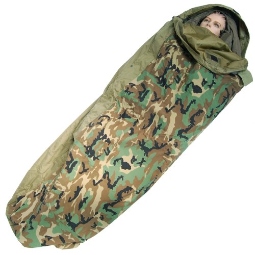 Mil-Tec Modular - Saco de dormir (3 capas) woodland