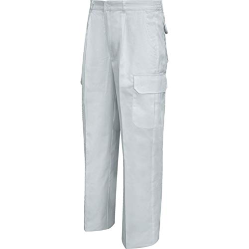 MISEMIYA - Pantalón de Trabajo PANTALÓN Multi-Bolsillos Alta Resistencia al Desgaste - Ref.872-56, Blanco