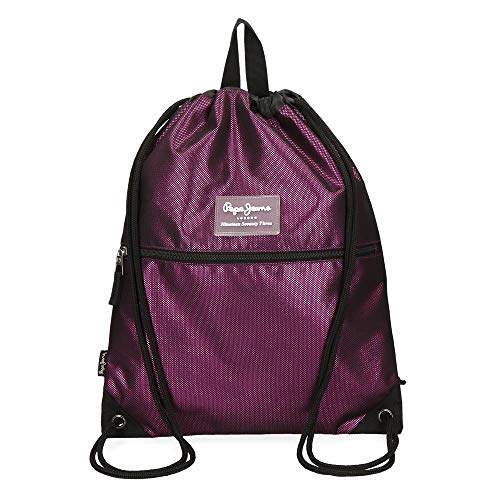 Mochila Saco Pepe Jeans Lily, Morado, 35x44 cm