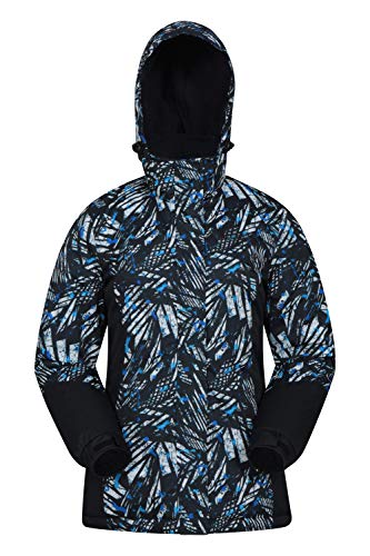 Mountain Warehouse Chaqueta de esquí Dawn para Mujer - A Prueba de Nieve, Abrigo de esquí con Forro Polar, puños, Dobladillo y Capucha Ajustables, Invierno Carbón 34