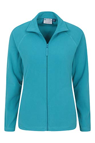 Mountain Warehouse Jersey Polar Raso para Mujer - Suéter Ligero - Secado rápido - Sudadera cálida y Suave - Ideal para Viajar y pasear, Invierno Verde Agua 34