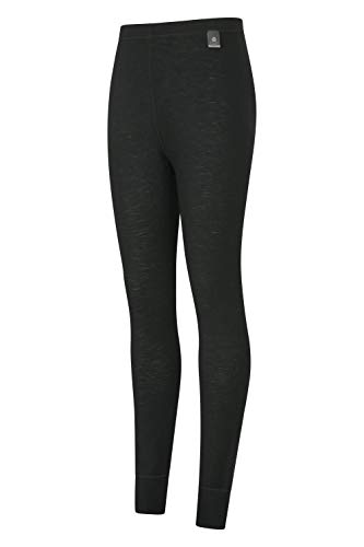 Mountain Warehouse Mallas térmicas Mujeres - pantalón térmico Ligero, Transpirable, Antibacteriano, Altamente Transpirable, Cuidado fácil, Viajar, Invierno Negro 48