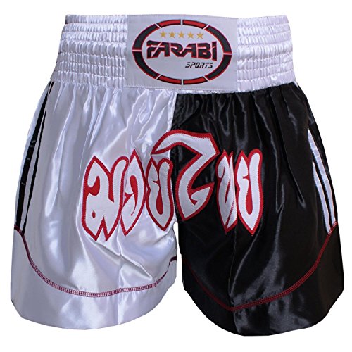 Muay Thai Boxing Kick Boxing Martial Arts Shorts Pink Black Shorts (M)