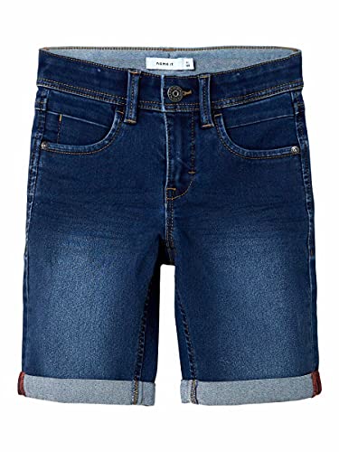 NAME IT Nkmsofus Dnmtax 2012 Long Shorts Noos Pantalones Cortos, Azul (Medium Blue Denim Medium Blue Denim), 104 para Niños