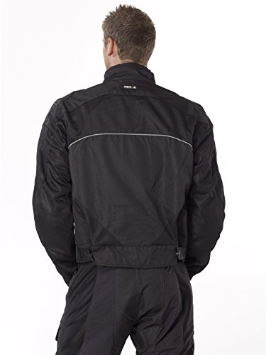 Nerve Run Chaqueta Moto de Verano, Negro, XL