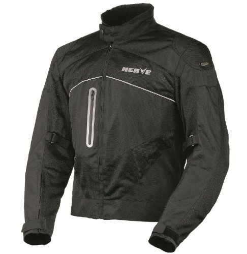 Nerve Run Chaqueta Moto de Verano, Negro, XL