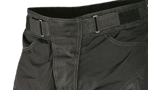 Nerve Run Pantalones de Moto de Verano, Negro, M