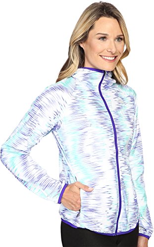 New Balance Chaqueta cortavientos para mujer - WJ53111, Chaqueta cortavientos, XS, Spectral Tech Print