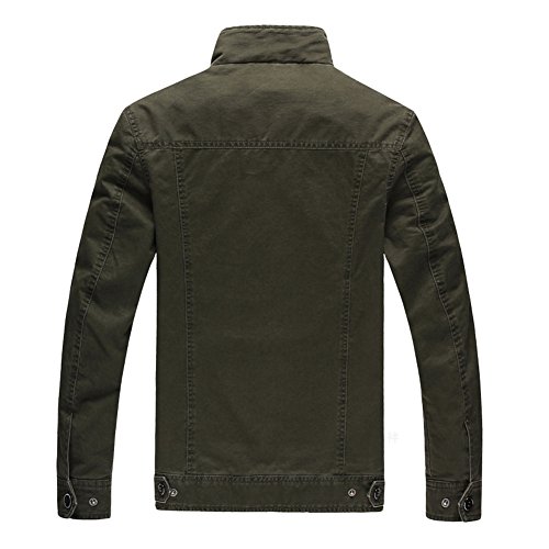 Newbestyle - Chaqueta - para Hombre Ejército Verde Large