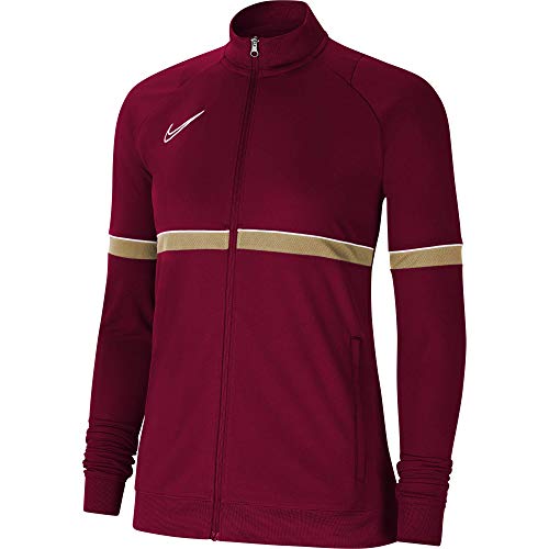 NIKE Chaqueta para mujer Academy 21 Track Jacket, Mujer, CV2677-677, rojo/blanco/dorado/blanco, extra-large