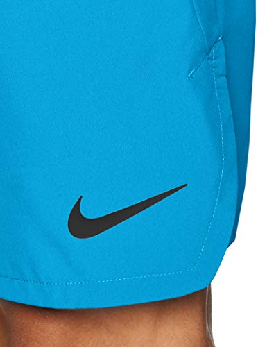 NIKE M Nk FLX Short Woven 2.0 Pantalones Cortos de Deporte, Hombre, Laser Blue/(Black), L