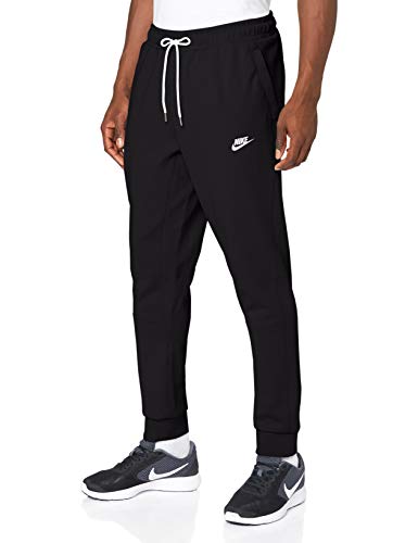 NIKE M NSW Modern Jggr FLC Sport Trousers, Hombre, Black/Ice Silver/White/White, L