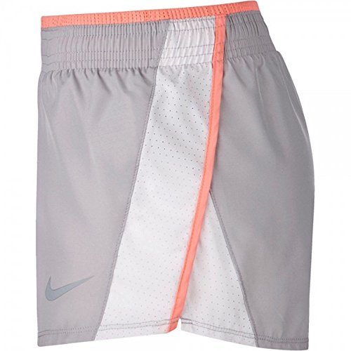 NIKE Pantalones Cortos para Mujer W Nk 10k-895863, Mujer, Pantalones Cortos, 895863, Gris (Atmosphere Grey/Vast Grey/Crimson Pulse/Wolf Grey), Medium