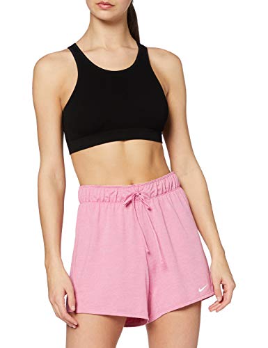 NIKE W Nk Dry Short Attk 2.0 Tr5 Pantalones Cortos de Deporte, Mujer, Magic Flamingo/White/Barely Rose/(White), M